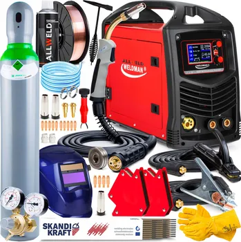 Svářečka Svářečka MIGOMAT WELDMAN MIG 235 LCD DUAL PULS IGBT hliník MMA TIG 200A