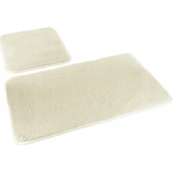 Koupelnová předložka KOUPELNOVÁ PŘEDLOŽKA Lombok 2dílná Euromat Protiskluzová Měkká ecru (krémová)