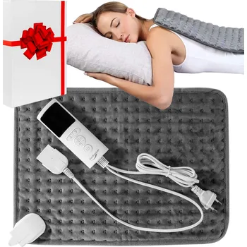 Polštář elektrická vyhřívací podložka GRETA šedá 30x40 cm