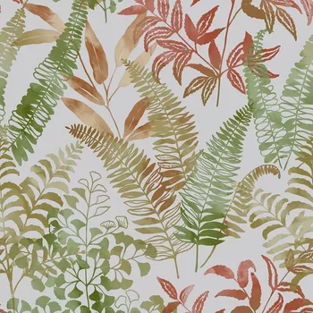 Tapeta Vinylová tapeta na vliesu zelené oranžové listy rostlin