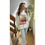 BudesIN Bílá mikina s aplikací Paris