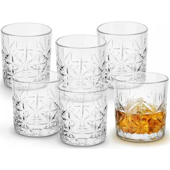 Sklenice 6 SKLENICE NA WHISKY z křišťálového sklenice