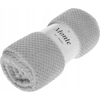 Prostěradlo Deka Spod Igły i Nitki z mikrovlákna 200 cm x 220 cm šedá