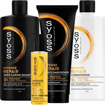 Šampon Syoss Repair Šampon, Kondicionér a Elixír na Vlasy