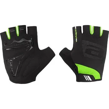 Cyklistické rukavice Garda cyklistické rukavice černá-zelená, Velikost oblečení M