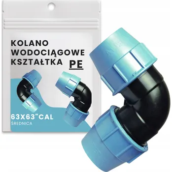 Vodovodní potrubí PE koleno Unidelta 63 mm