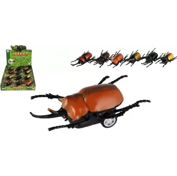 plyšák Plastový brouk se zpětným natahováním 10cm