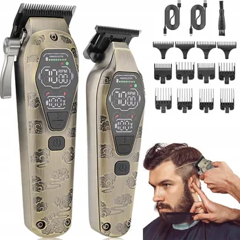 Strojek na vlasy Stříhací strojek na vlasy Inteligentní LED displej, 4 stupně nastavení