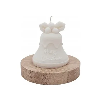 Svíčka Sójová vonná svíčka Vánoční zvon 8 cm 135,5 g Sandálové dřevo
