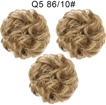 Příčesek Gumička na messy drdol s umělými vlasy | syntetické vlasy - 59