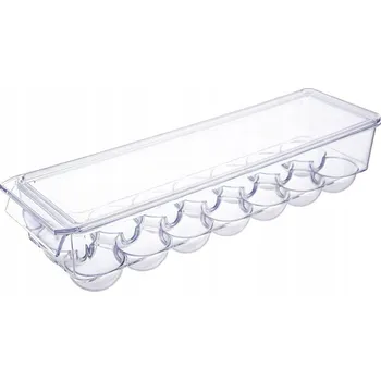 Dóza na potraviny Nádoba na VAJÍČKA 14 vajec krabička organizér do kuchyně do lednice uzavíratelný