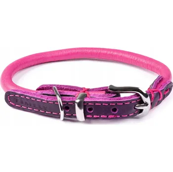 Obojek pro psa Kožený antialergický luxusní obojek ručně šitý 6 mm 25 29 Cm