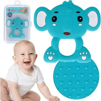 Kousátko SLON pro miminka na uklidnění V KRABIČCE měkké BamBam 0m+