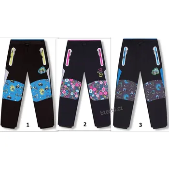 Dětské softshellové kalhoty zateplené fleecem