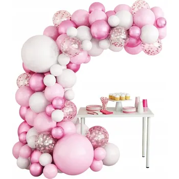 Obraz Růžový balónkový set, sada 79 ks