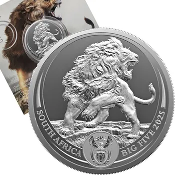 South African Mint Big Five III stříbrná mince 1oz 2025 Lion