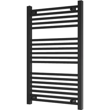Radiátor KOUPELNOVÝ RADIÁTOR ČERNÝ ŽEBŘÍKOVÝ 100x60 cm MODERNÍ OTOPNÉ TĚLESO BERGEN