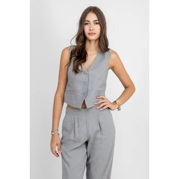 Dámská vesta Jacqueline de Yong JDY dámské vesta Maya šedá Velikost: S