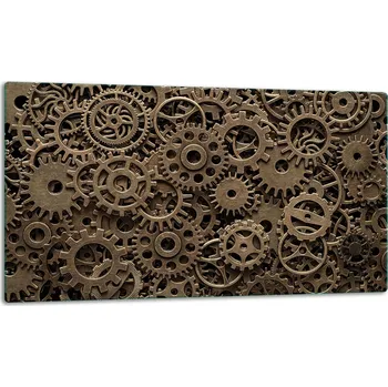 Kuchyňské prkénko SKLENĚNÁ DESKA NA KRAJENÍ 52x30 VINTAGE