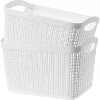 Úložný box Univerzální koš plast bílý