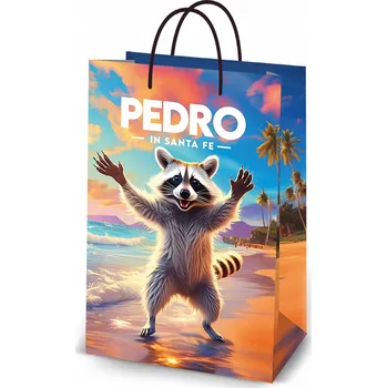 Dárková taška Dárková taška velká PEDRO Mýval na Dárek 48x32x15 cm