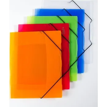 Spisové desky A4 s gumou Opaline - červená