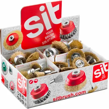 CMN-KARNASCH Sada kartáčů z oceli pro úhlové brusky (16 kusů) + ZDARMA 12 ručních kartáčů Spid