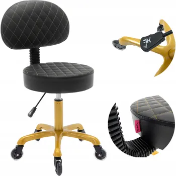 Stolička Otočná židle Kabinet Kosmetické sedlo Kolečka Opěradlo Kolečka