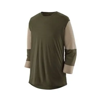 Patagonia Merino 3/4 Sleeve Bike Jersey Men Pine Needle Green zelená L