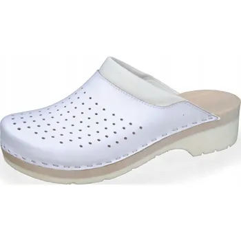 Pracovní obuv Zdravotní dřeváky bílé barvy vel. 40