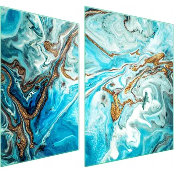 Obraz Skleněná ochranná deska na sporák 70x52 Mramor