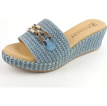 Dámské pantofle Dámské pantofle na klínku Pitillos 10562 modré 37