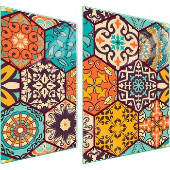 Obraz Skleněná ochranná deska na sporák 70x52 Vzor