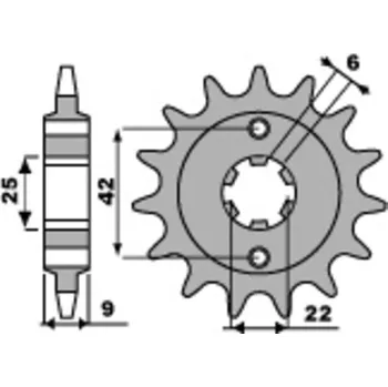 Nářadí na motocykly Ocelová standardní přední řetězová kola PBR 276 - 520 276.16.18NC