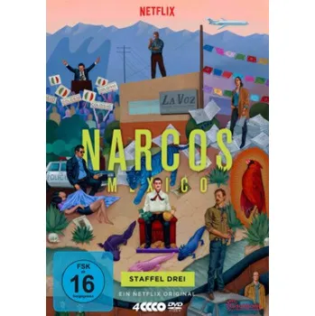 DVD film NARCOS: MEXICO. Staffel.3, 4 DVD – Andrés Baiz,José María Yazpik,Scoot McNairy,Alejandro Edda (EN)