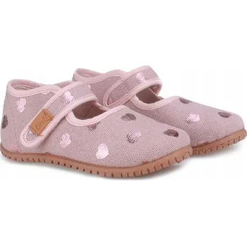 Dívčí obuv Emel Dětské papuče na suchý zip růžové, velikost 30