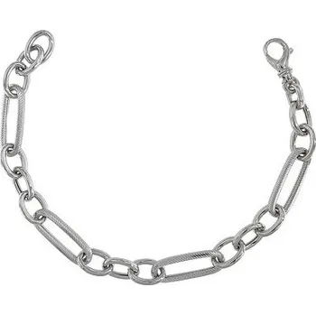 Náramek Stříbrný náramek ovál oka délka náramku 17+2cm