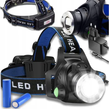 Čelovka ČELOVKA ČELOVÁ SVÍTILNA T6 LED VÝKONNÁ 3 REŽIMY