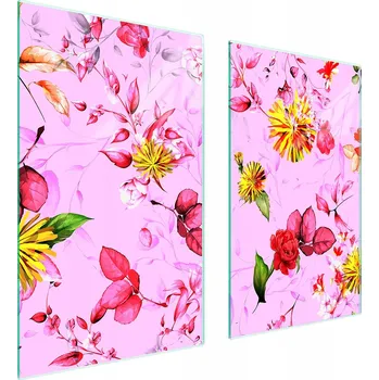 Obraz Skleněná ochranná deska na sporák 75x52 Květina