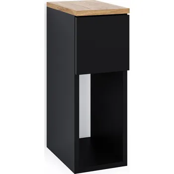 Noční stolek NOČNÍ STOLEK ÚZKÝ SE ZÁSUVKOU A POLICÍ, rozměry: 20 x 30 x 55 cm. POLSKÝ VÝROBEK