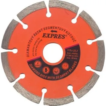 Řezný kotouč KRAFTWERKTOOLS Diamantový kotouč na beton /22,2mm EXPRES Varianta: Diamantový kotouč na beton 115x2,0mm /22,2mm EXPRES