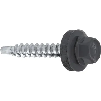 Střešní krytina Gunnex farmářské šrouby lakované 4,8 x 35 mm RAL 7024 250 ks