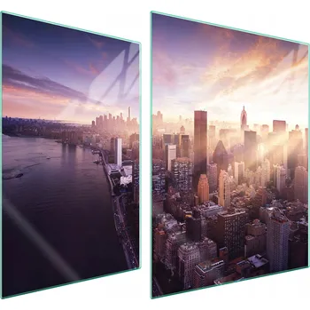 Obraz Skleněná ochranná deska na sporák 70x52 Město