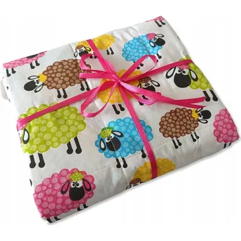 Dětská deka Zátěžová deka 90x120 cm senzorická deka pro děti ovečky barevné