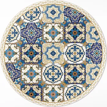 Koberec Koberec Kulatý Do Interiéru Průměr 70 cm Dekorativní podlahové dlaždice
