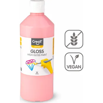 Speciální výtvarná barva Creall barva s vysokým leskem Gloss, 500 ml, růžová