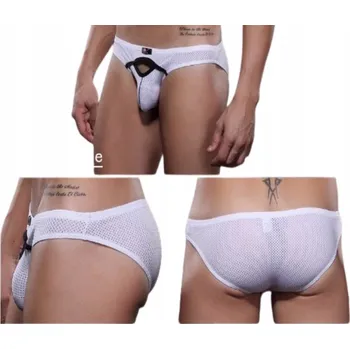 Slipy Pánské slipy se síťkou a vykrojením - L