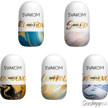 Sada oboustranných masturbačních vajíček Svakom Hedy X, 5 ks