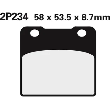 Nářadí na motocykly Polometalické brzdové destičky NISSIN Street - 2P-234NS 2P-234NS