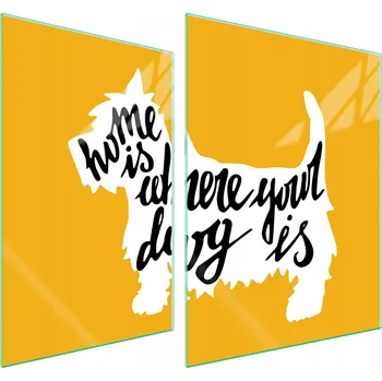 Obraz Skleněná ochranná deska na sporák 70x52 Nápis